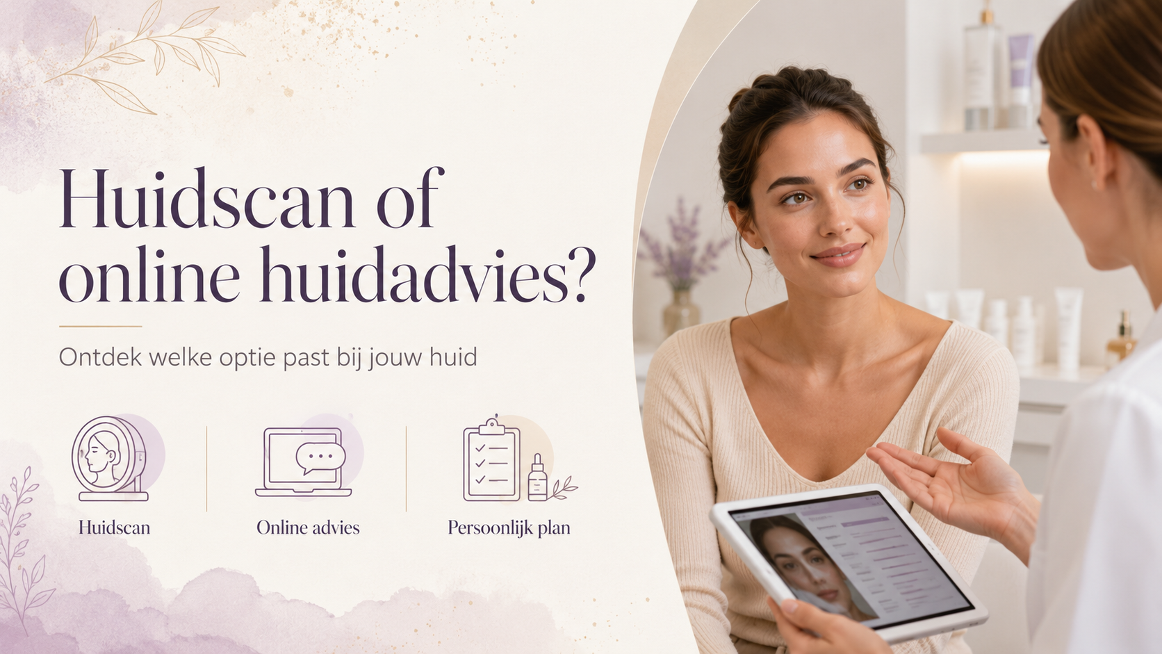 Huidscan of online huidadvies: wat is het verschil?
