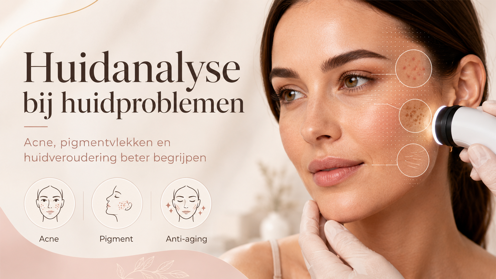 Huidanalyse bij acne, pigmentvlekken en huidveroudering