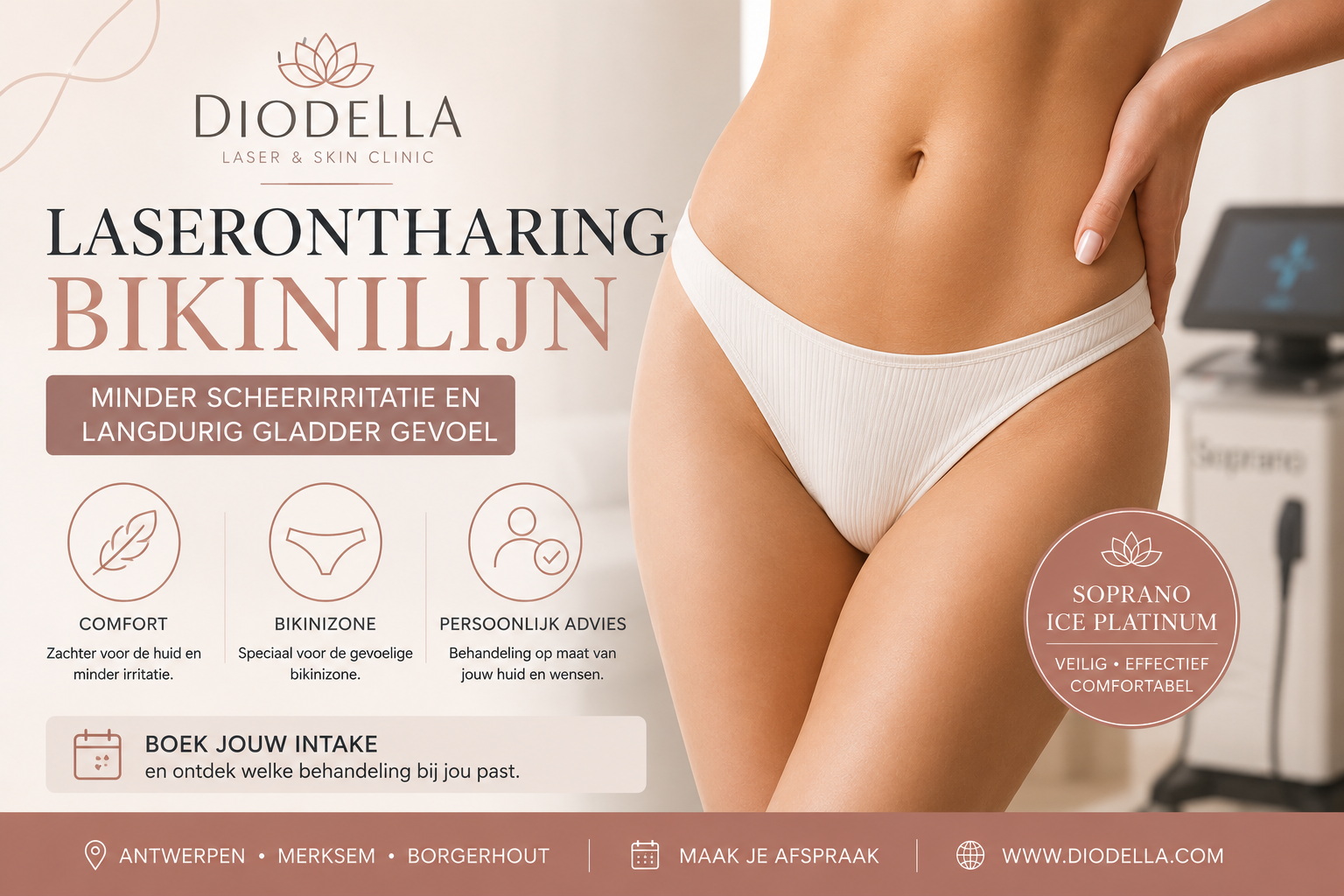 Laserontharing bikinilijn: hoe werkt het?
