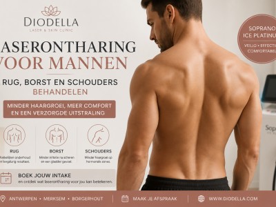 Laserontharing voor mannen: rug, borst en schouders behandelen