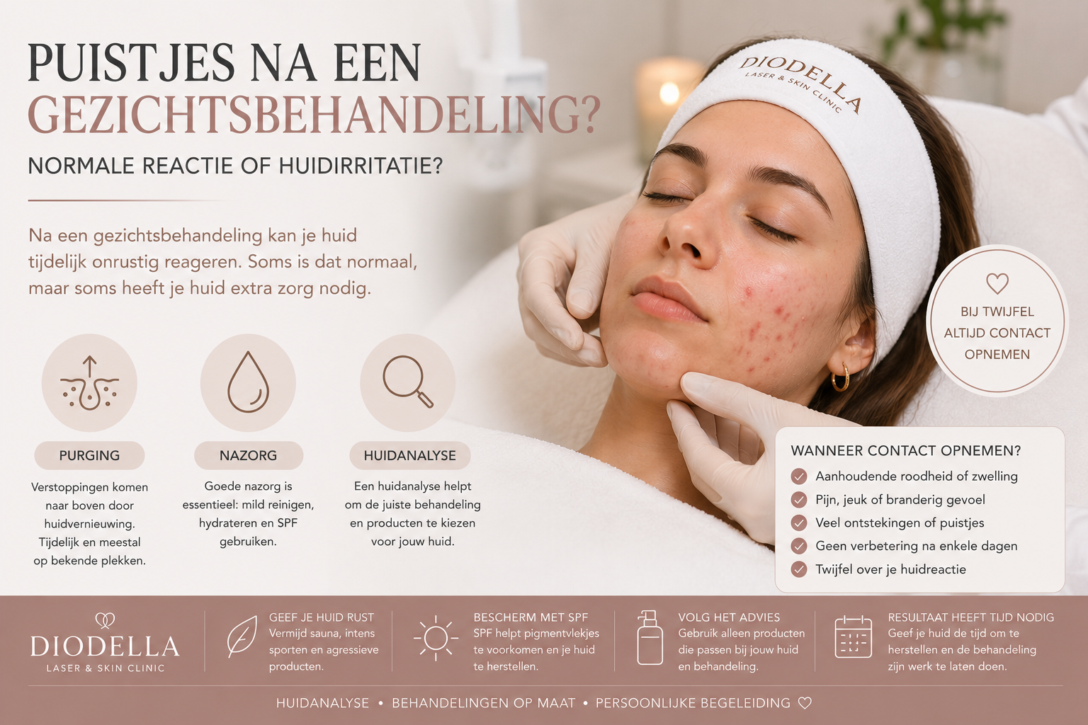 Puistjes na een gezichtsbehandeling: normaal of niet?
