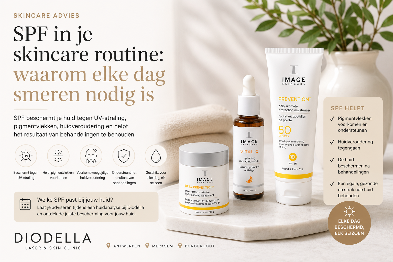 SPF in je skincare routine: waarom elke dag smeren nodig is
