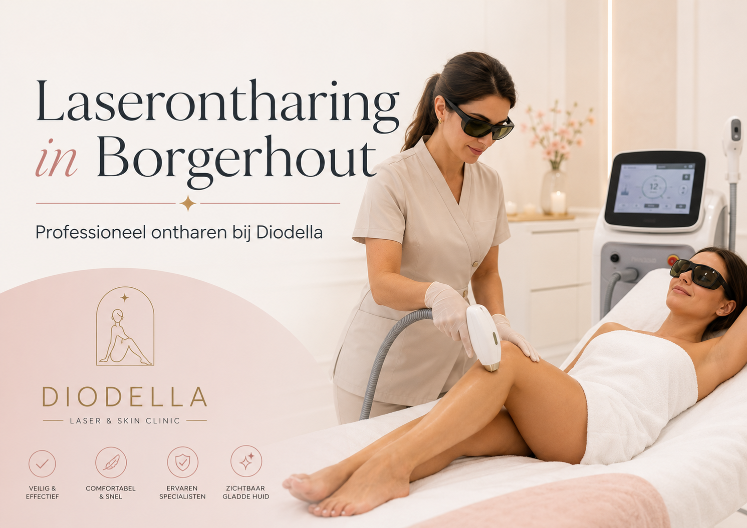 Laserontharing in Borgerhout: veilig en professioneel ontharen bij Diodella