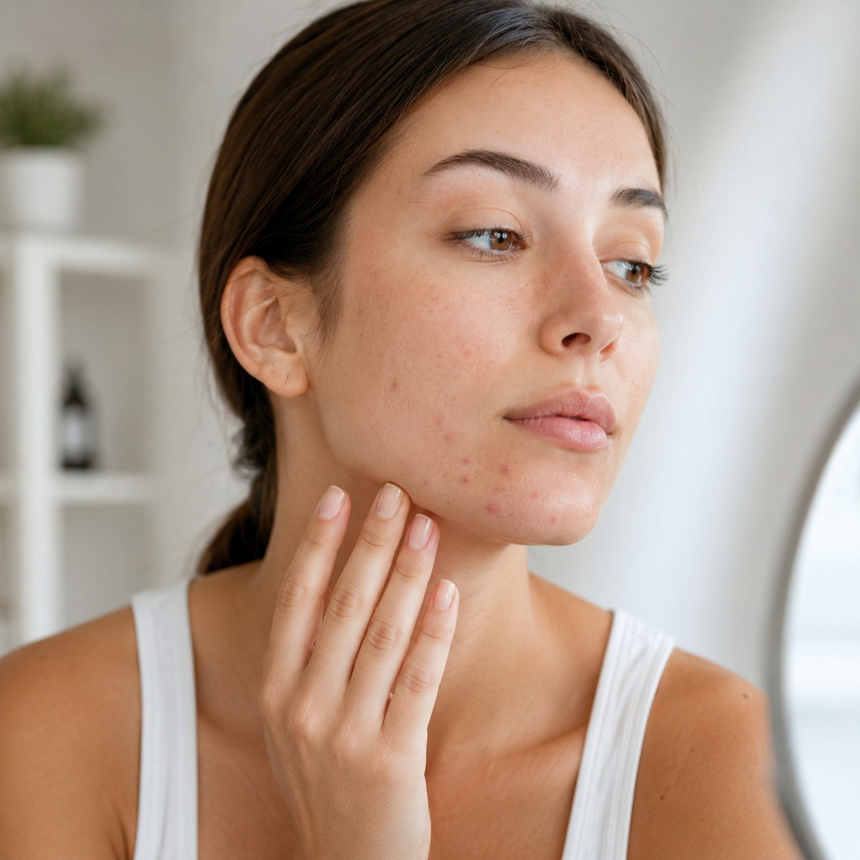 Hormonale acne behandelen in Antwerpen: puistjes op kin, kaaklijn en wangen gericht aanpakken