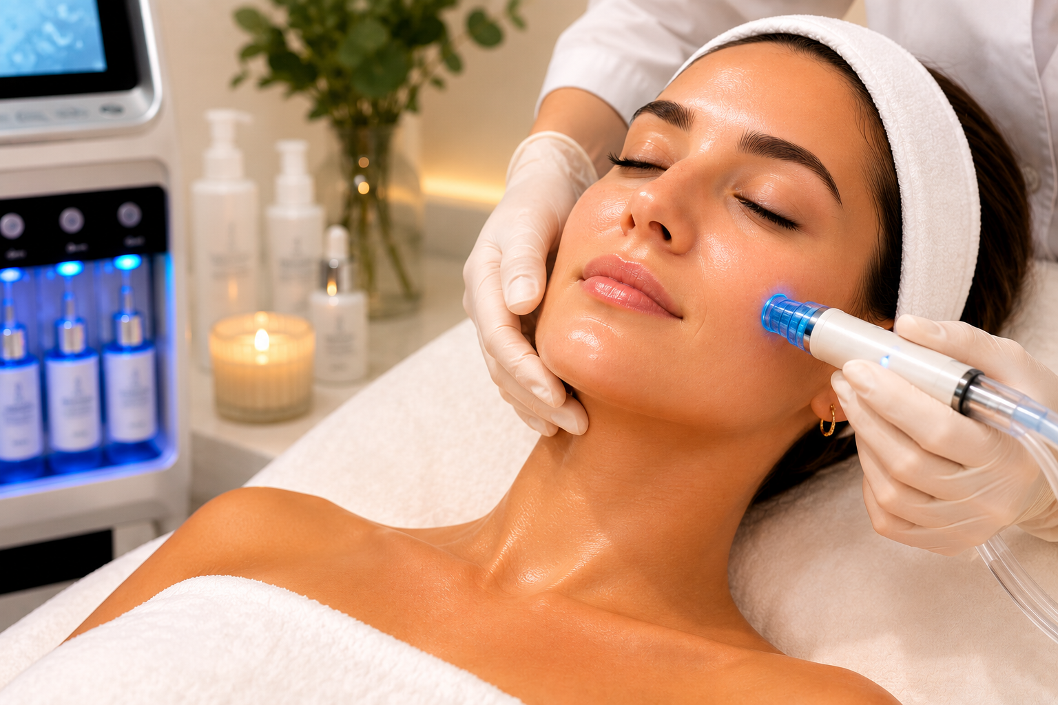 HydraFacial in Merksem: frisse glow, diepe reiniging en hydratatie voor je huid