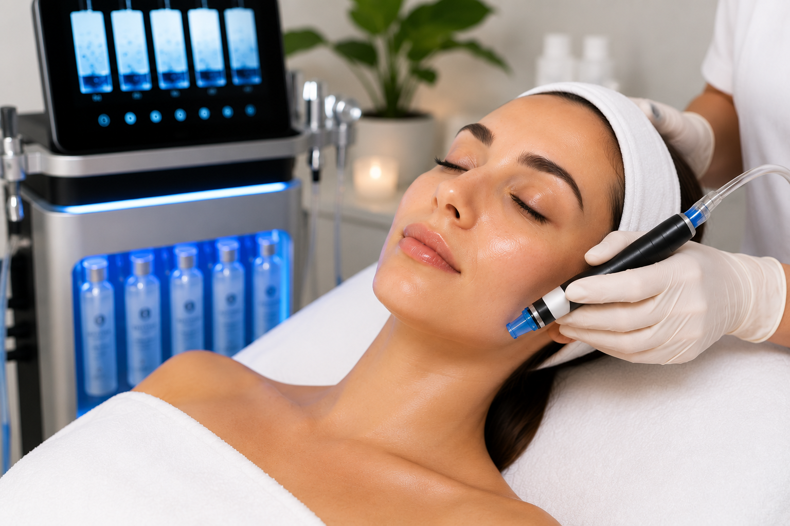 HydraFacial Merksem: frisse glow, diepe reiniging en hydratatie voor je huid