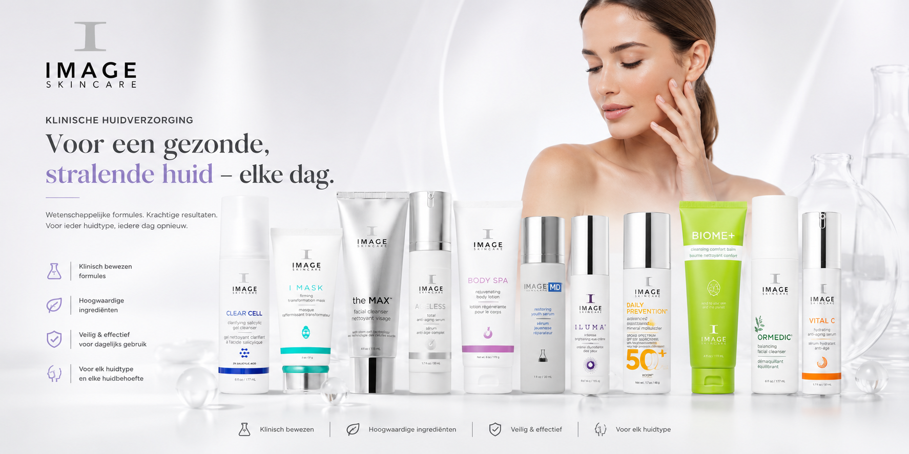 Professionele huidverzorging kopen in Antwerpen: IMAGE Skincare, Mesoestetic en Diodenta bij Diodella